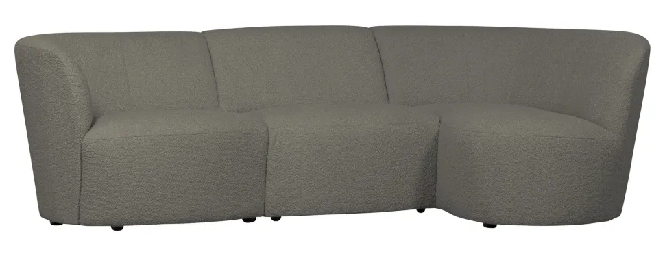 3-zits Loungebank Coco Rechts, Bouclé