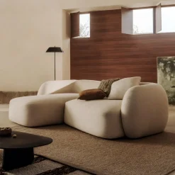 3-zits Loungebank Martina Structuurstof