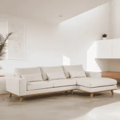 3-zits Loungebank Omid Geweven, kleur Beige