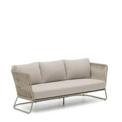 3-zits Loungebank Saconca Gevlochten touw