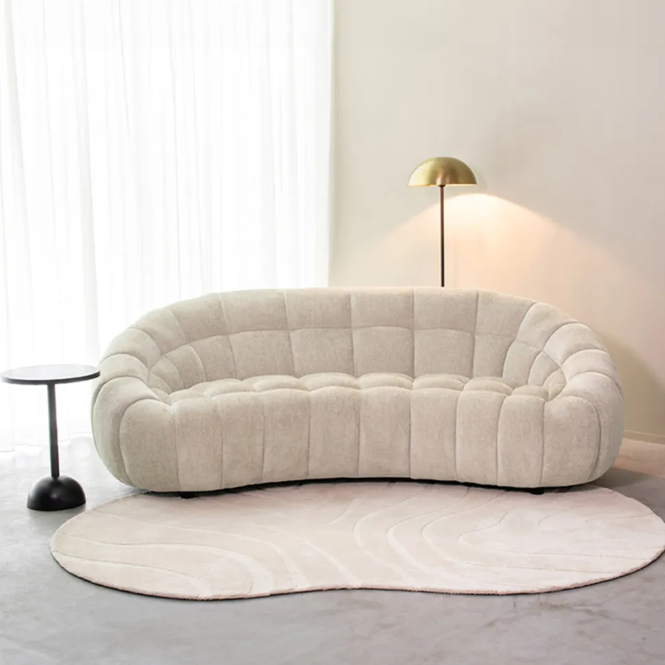 3-zits Organische Bank Cloud Elite stof, 238cm