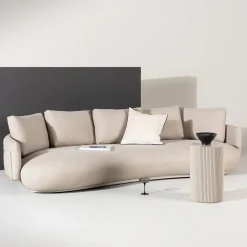 4-zits Organische Bank Takeena 275cm, kleur Beige