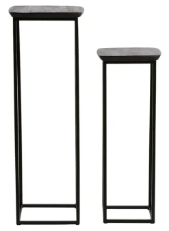 Zuil Quenza Acaciahout, Set van 2 stuks