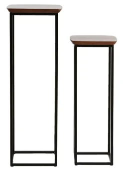 Zuil Quenza Acaciahout, Set van 2 stuks