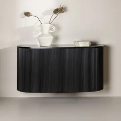 Zwevend Dressoir Barthram 120cm, kleur Zwart