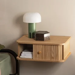 Zwevend Nachtkastje Jena Populierenhout, 40 x 30cm